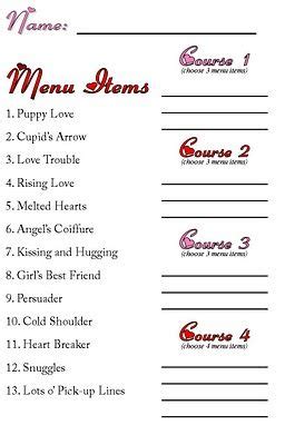 Instantly download and print these beautiful holiday menus for your winter or valentine's dinner party or festive soiree. Valentine Mystery Dinner | Valentines mystery, Family ...