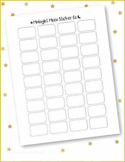 Free Planner Sticker Template Of Diy Printable Template Planner