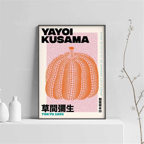 Cópia da arte da abóbora de yayoi kusama download digital impressão