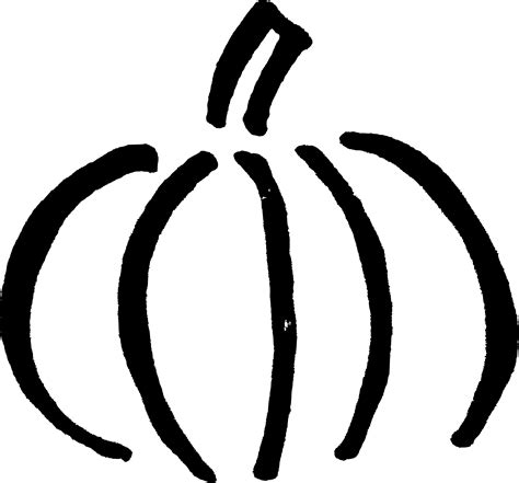 Pumpkin Black And White Clipart Hand Drawn Pumpkin Outline Wikiclipart