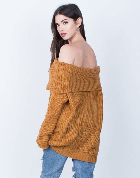 Chunky Off The Shoulder Sweater 2020ave