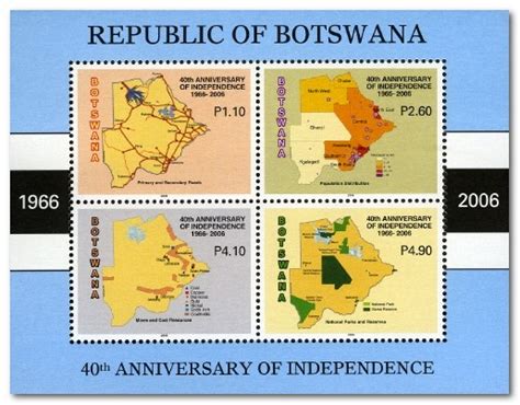 Botswana 2006 Independence Anniversary Stamps Of The World