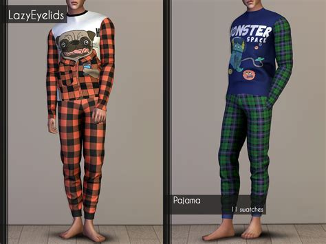 Lazyeyelids Christmas Matching Pajamas Recolored • Sims 4 Downloads