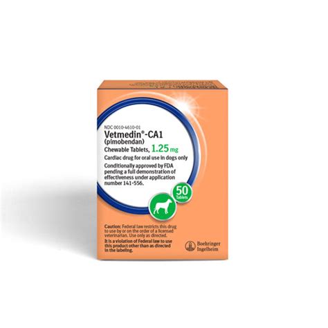 Vetmedin Ca1 Pimobendan Chewable Tablets For Dogs Heartland Vet Supply