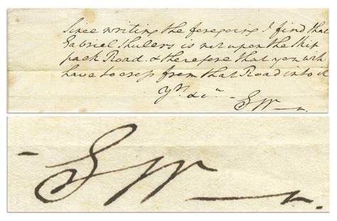 Lot Detail George Washington Autograph Note Signed During The