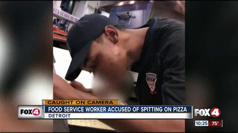 Worker Caught On Camera Spitting On Pizza Youtube