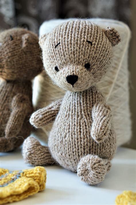 Teddy Bear Knitted Toy Patterns Pdf Knit Animals Etsy