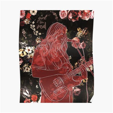 Girl In Red Poster For Sale By 2nthepink Redbubble