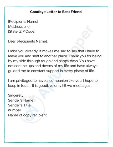 Sample Goodbye Letters Example Sample And How To Write Sample Goodbye Letter A Plus Topper