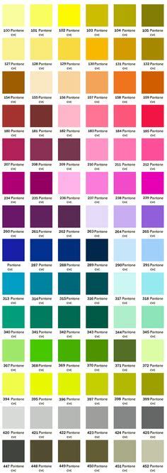 Offset Process Colour Chart Be Productive Pinterest Colour Chart