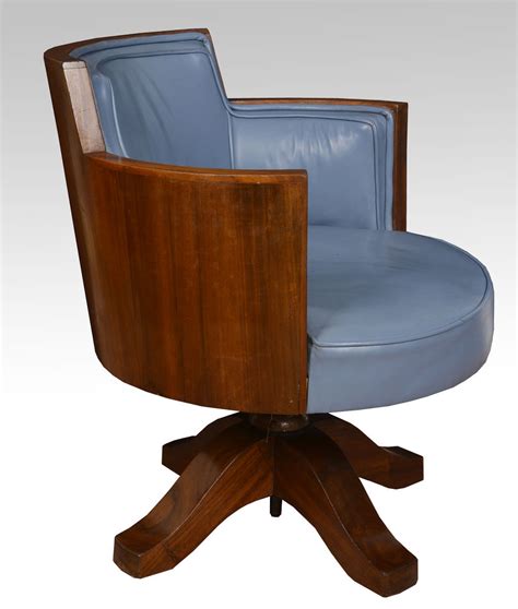 Art Deco Mahogany Framed Office Chair Antiques Atlas