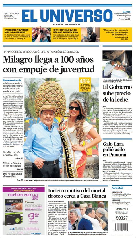 The Front Page Of A Spanish Newspaper