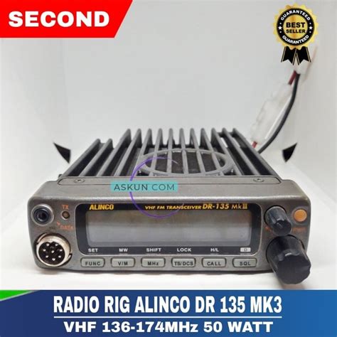 Jual Radio Rig Alinco Dr 135 Mk3 Vhf 50 Watt Second Normal Shopee