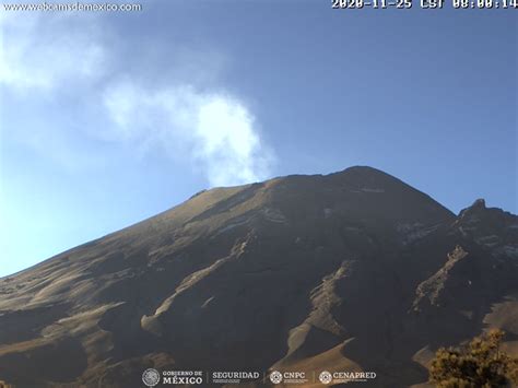 Reporte Del Monitoreo De Cenapred Al Volcán Popocatépetl Hoy 25 De