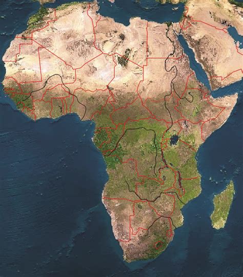 Map Of Africa With Equator Map