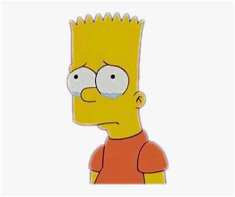 Bart Simpsons Sad Thesimpsons Tumblr Crying 358x608 Png Download