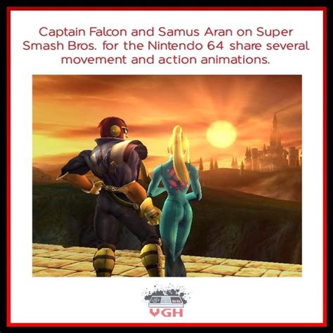 captain falcon and samus aran on super smash bros for the nintendo 64 share several movement