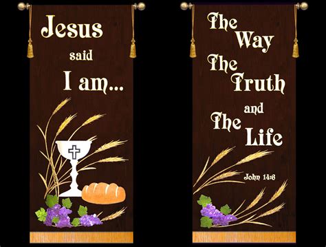 Jesus Said I Am The Way The Truth And The Life 2 Banner Set
