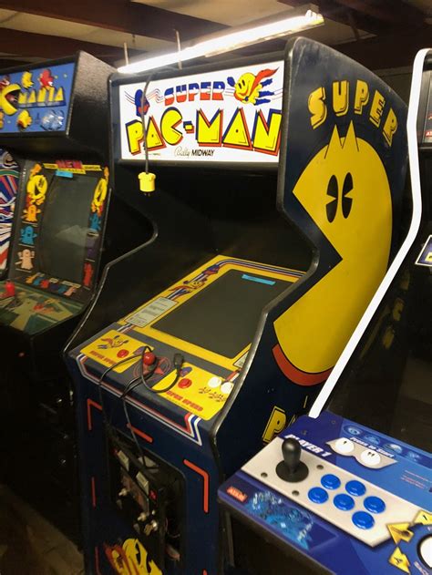 Super Pacman Arcade Vintage Sale Arcade Specialties Game Rentals