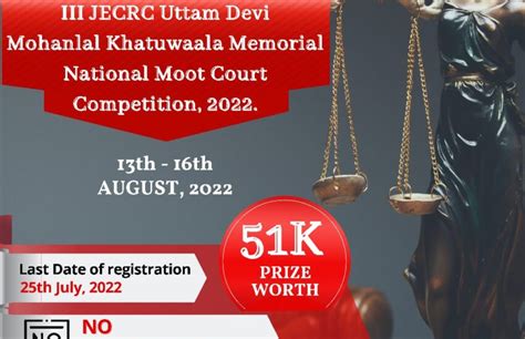 Opportunity For Law Students 3rd Edition Of The Iii Jecrc Uttam Devi
