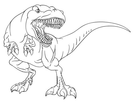 Jurassic World T Rex Ausmalbilder