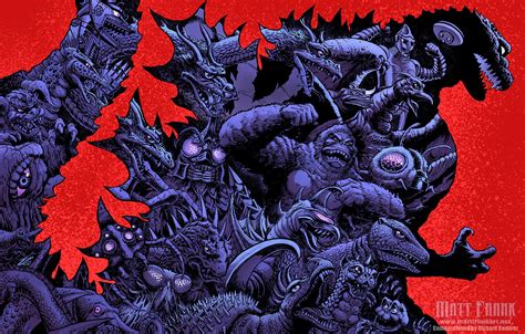 Matt Frank Debuts The Showa Legacy Godzilla Artwork