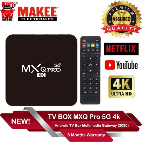 New Version Tv Box Mxq Pro 5g 4k Android 101 4gb64gb Shopee