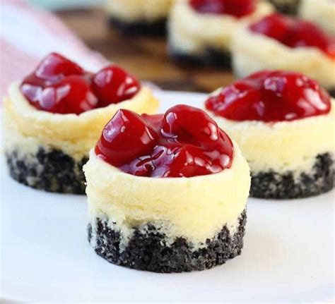 Mini christmas desserts you'll want to add to your wish list individual no bake vanilla cheesecake 17 Best Holiday Dessert Recipes - Easy Christmas Desserts