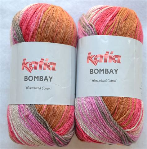 Katia Bombay Yarn Multi Color Lot Of 2 Skeins Etsy