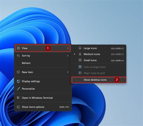 How To Show Hide Or Resize Desktop Icons In Windows 11 The Icon On 11