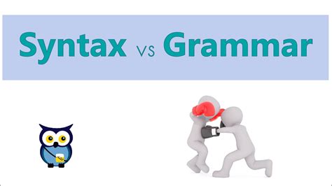 Syntax Versus Grammar Youtube