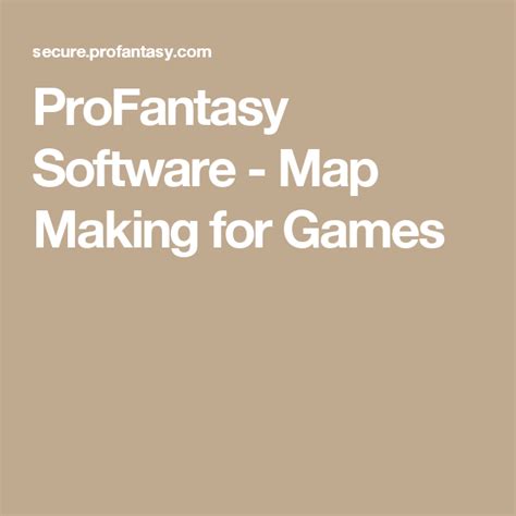 Profantasy Software Map Making For Games Map Cartographer Software