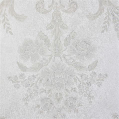 White Embossed Wallpaper Embossed Wallpaper White Floral Wallpaper