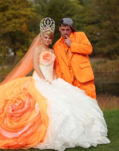 Brides Don Meringue Dresses In Worst Wedding Gowns Ever Daily Mail Online