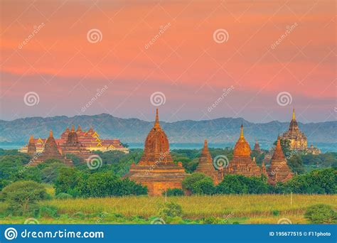 Bagan Cityscape Of Myanmar In Asia Stock Image Image Of Temple