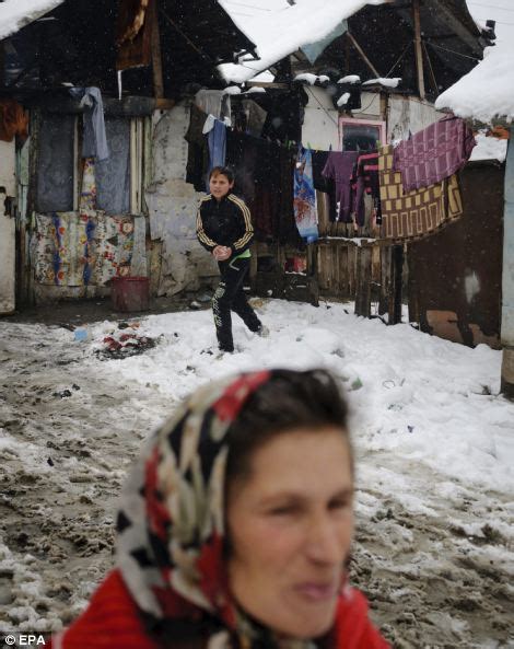 Romanian Gypsies Living In Condemned Ghetto Which Mayor Built Wall