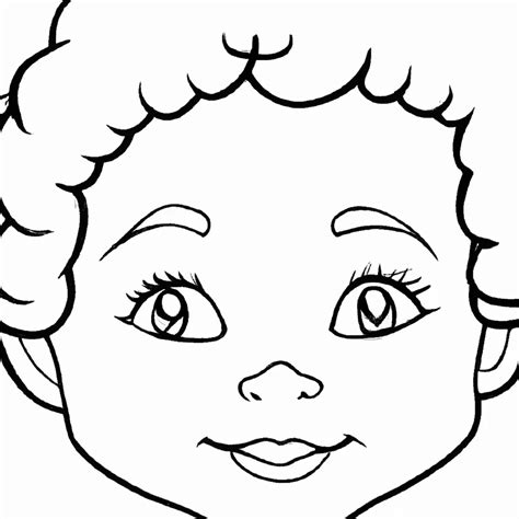 Desenho De Rosto Infantil Para Imprimir