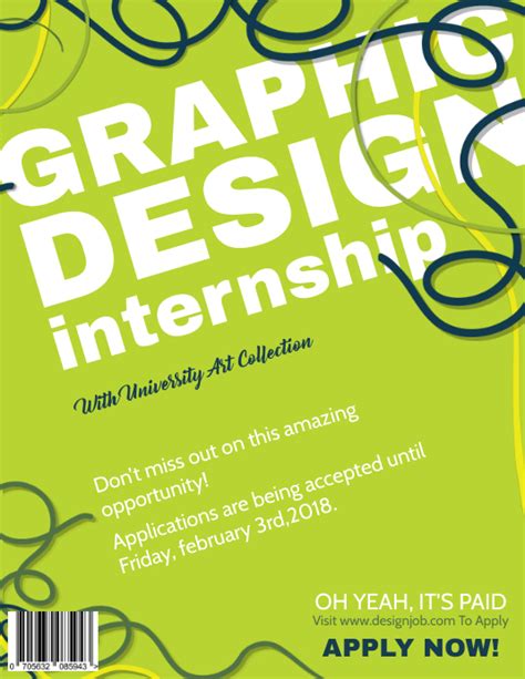 Graphic Design Internship Flyer Template Postermywall