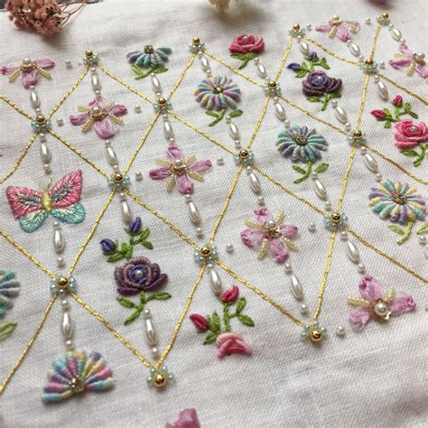 Beautiful Embroidery With Beads Zardozi Embroidery Hand Work