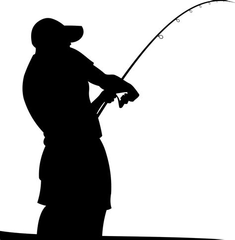 Fishing Rods Fisherman Silhouette Fishing Png Download 18741920