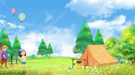 Summer Natural Child Outdoor Camp Vacation Activity Powerpoint