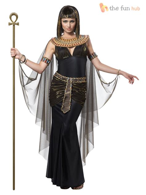 Ladies Queen Cleopatra Womens Fancy Dress Costume Egyptian Goddess