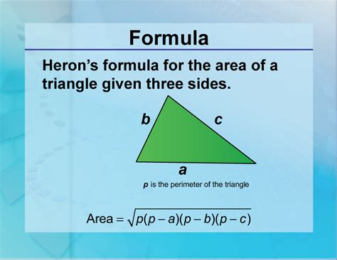 Formulas Herons Formula Media4math