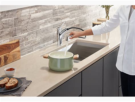 Maybe you would like to learn more about one of these? K-R30124-SD | Maxton Pull-Out Kitchen Faucet with Soap ...