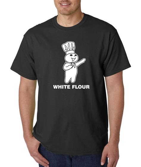 White Flour Rude Humor T Shirt S 3xl Funny Adult Novelty Tee Pillsbury