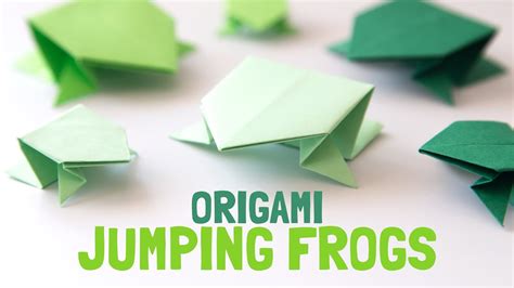 Easy Origami Jumping Frog For Kids Youtube