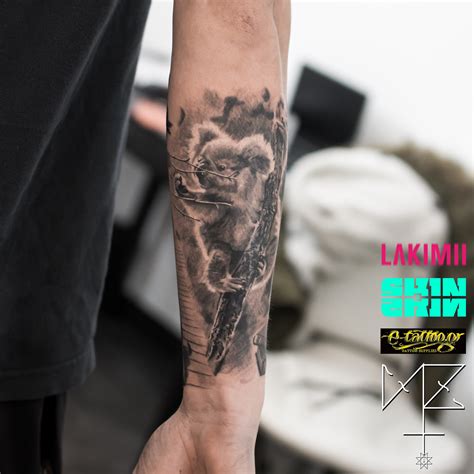 Black Grey Forearm Tattoo Nikolaos Zachariadis Trueartists