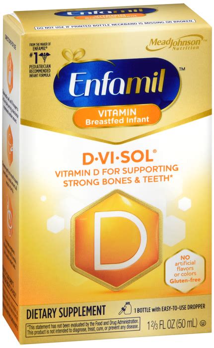 Mead Johnson Enfamil D Vi Sol Vitamin D Supplement Drops For Infants