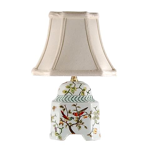 Song Birds Small Accent Table Lamp Small Porcelain Base Table Lamps