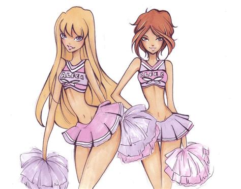 Alfea Cheerleaders By Nina D Lux On Deviantart Anime Cheerleader